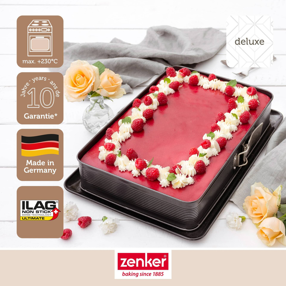 Forma do pieczenia prostokątna z ochroną przed wyciekami, 42x29 cm