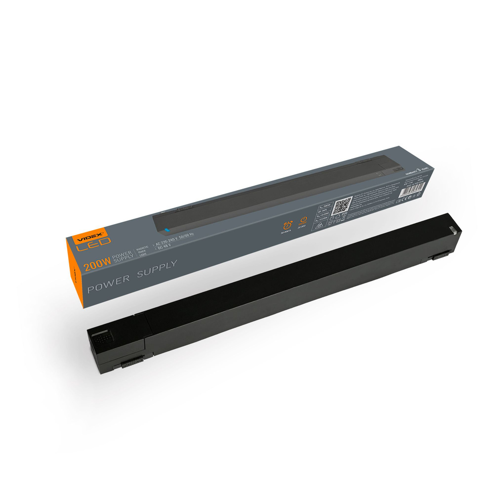 Zasilacz Videx 200W 220-240V do magnetycznego systemu oświetlenia szynowego