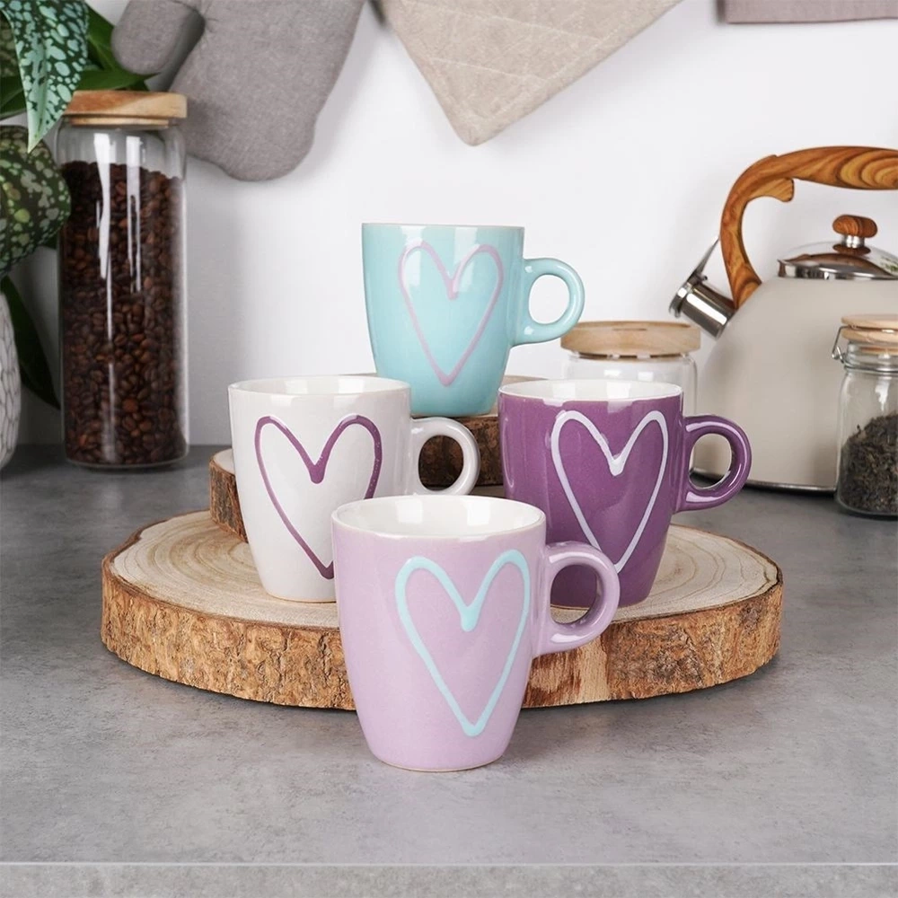 Kubki ceramiczne 210 ml 4 szt.