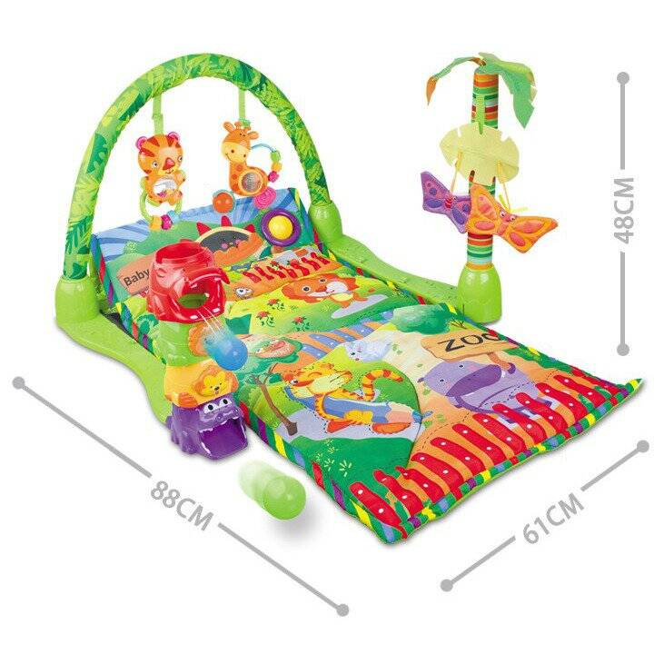 Mata edukacyjna interaktywna Zoo Grzechotki Piłeczki