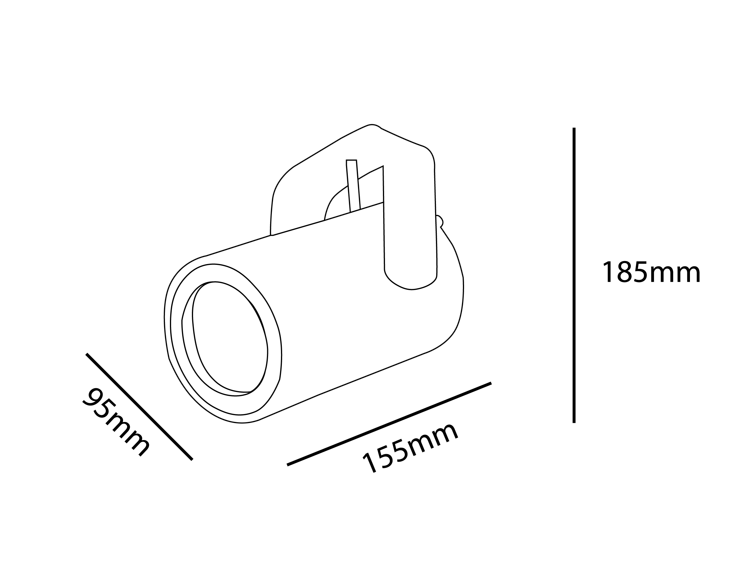 Lampa Reflektor szynowy do wystaw, biżuterii LED 318W 30W EPISTAR | Barwa 6000K