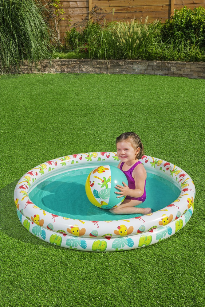 Bestway SET Basen piłka kółko brodzik 122cm  51124