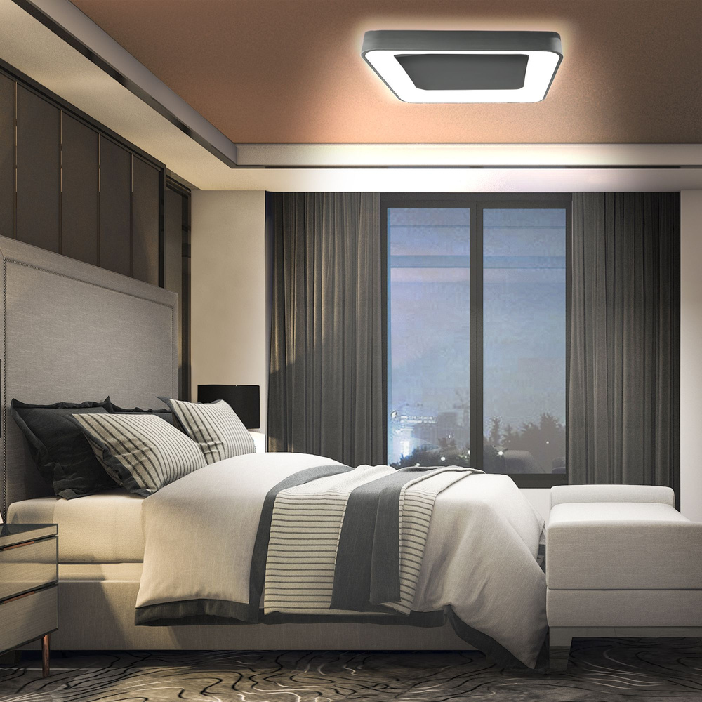 Oprawa sufitowa LED VIDEX-LED-EDGE-SC-72W-CZARNA