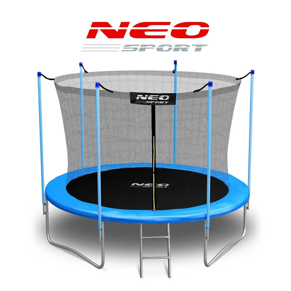 Trampolina ogrodowa 8ft/252cm siatka wewnętrzna i drabinką