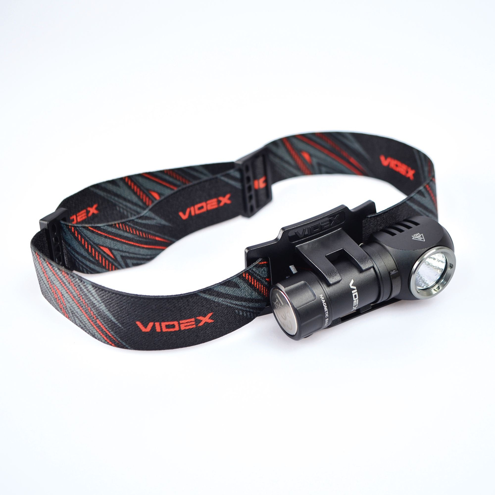 Latarka Videx 600lm IP68 LED 8 trybów zasięg 115m czołówka +PASEK NA GŁOWĘ