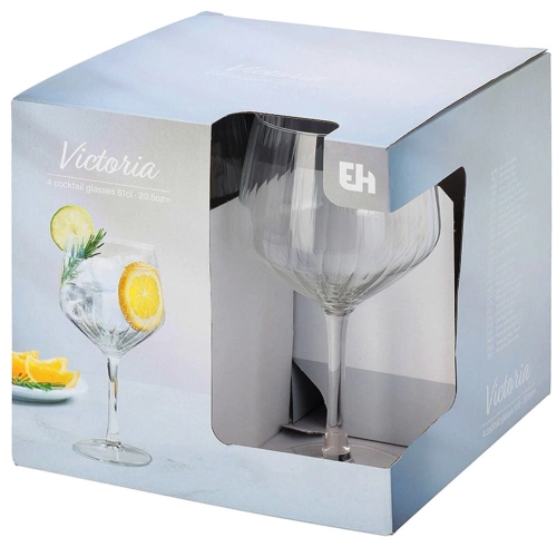 Kieliszki do ginu szklane 580 ml 4 szt.