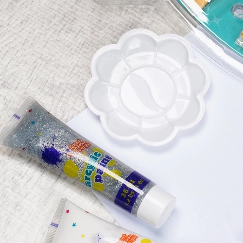 Farby akrylowe z paletką 36 ml 19 el.