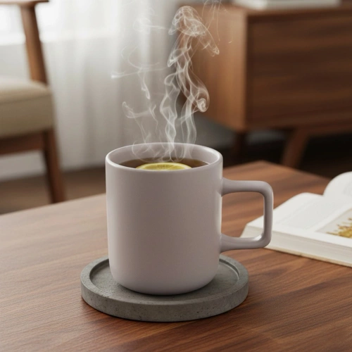 Kubek ceramiczny szary SKANDI 380 ml