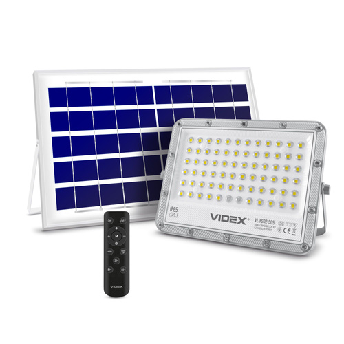 Lapma solarna Videx LED szara neutralna barwa 1000lm IP65 + PILOT 
