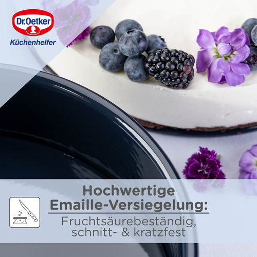 Forma do pieczenia Ø26 cm emaliowana Dr. Oetker