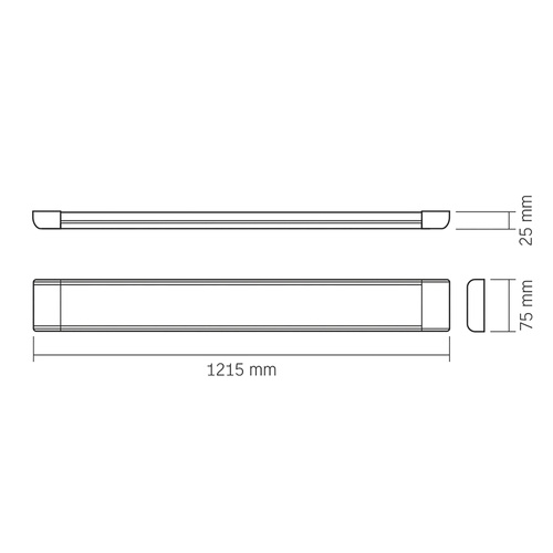 Oświetlenie listwowe LED VIDEX-BATTEN-LED-50W-NW