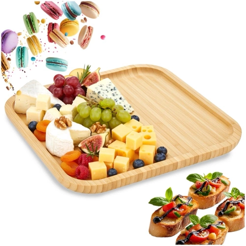 Taca do serwowania drewniana 25x25 cm