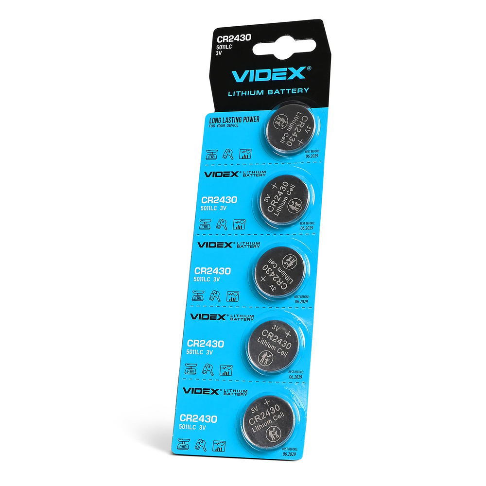 Bateria litowa VIDEX CR2430 5 szt. BLISTER