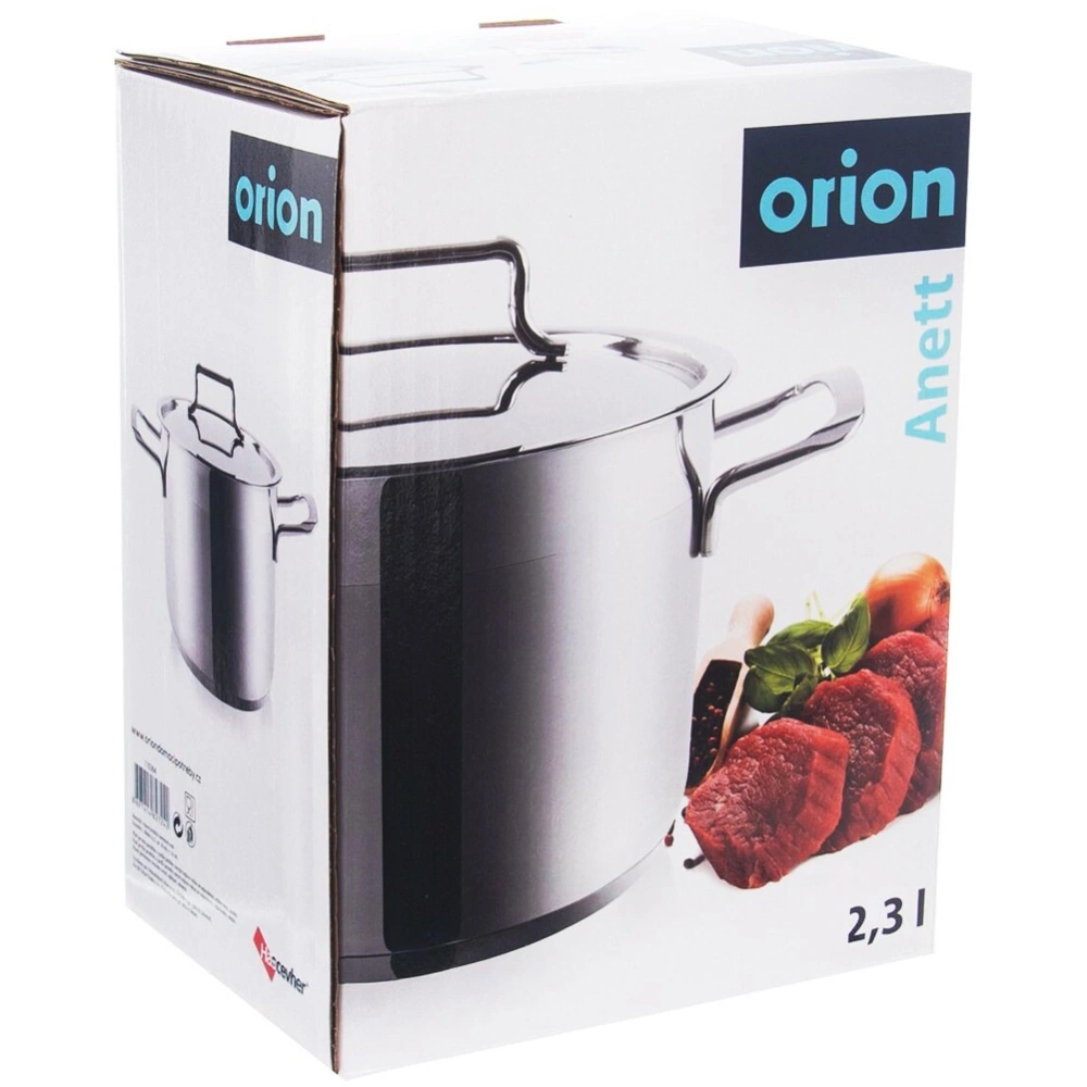 Garnek stalowy z pokrywką ANETT 16 cm, 2,3 l