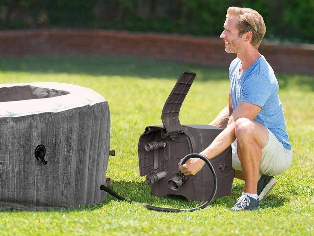 Dmuchane SPA z hydromasażem 196 x 71 cm 4 os. + akcesoria premium INTEX 28440