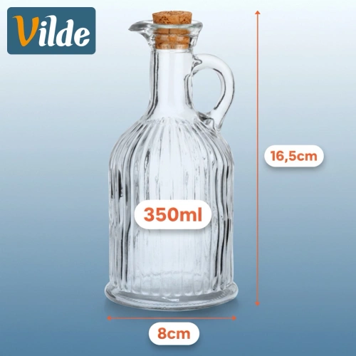 Butelka na oliwę i ocet szklana 350 ml