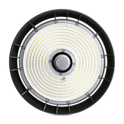 Lampa przemysłowa LED High Bay 200W 5000K 36000lm czarna do hali magazynu