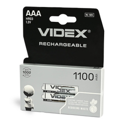 Akumulator Ni-MH Videx 1100mAh AAA 2 sztuki w blisterze