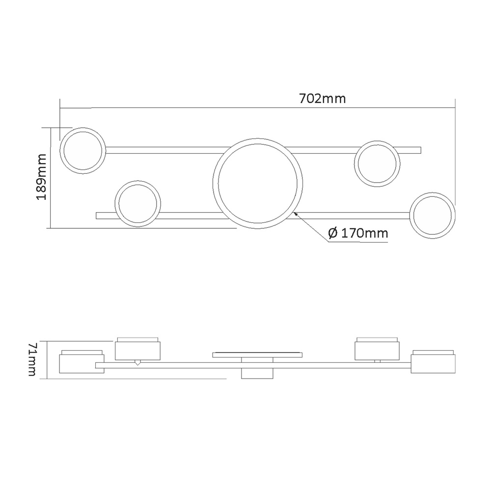 Lampa Sufitowa Oprawa Halogenowa natynkowa LED 4X GX53