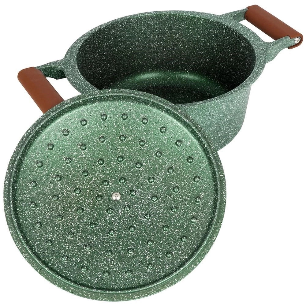 Garnek granitowy z pokrywką OMEGA 24 cm, 4,4 l