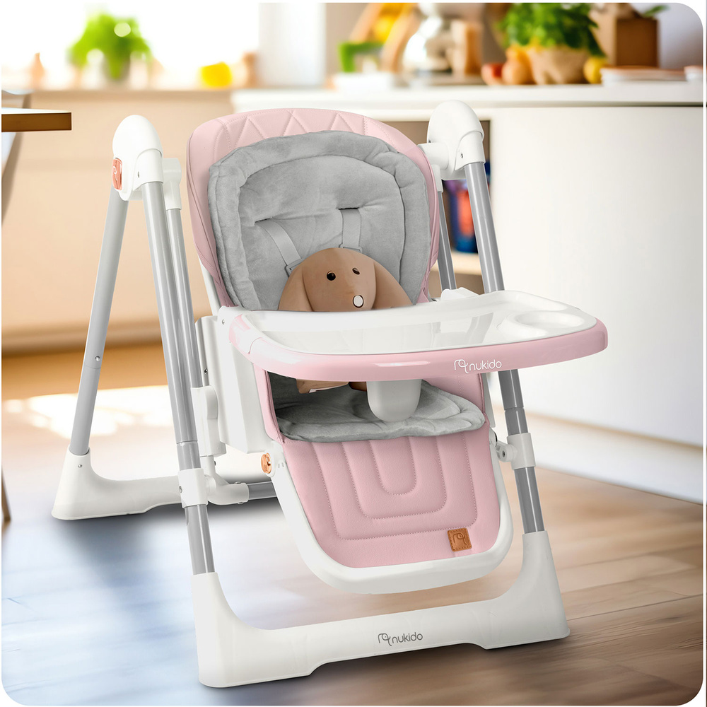 Krzesełko do karmienia  Elite różowe