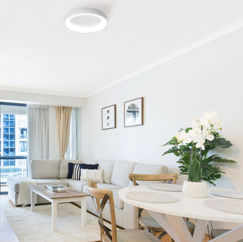 Lampa Sufitowa Videx LED Natynkowa 72W 7500lm RGB Biała Ściemnialna + PILOT