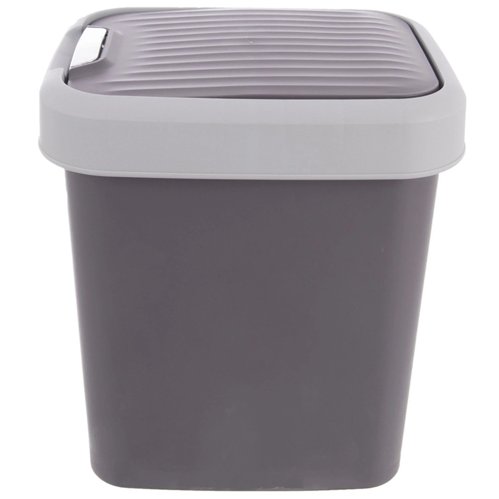 Kosz na śmieci plastikowy szary 12 l