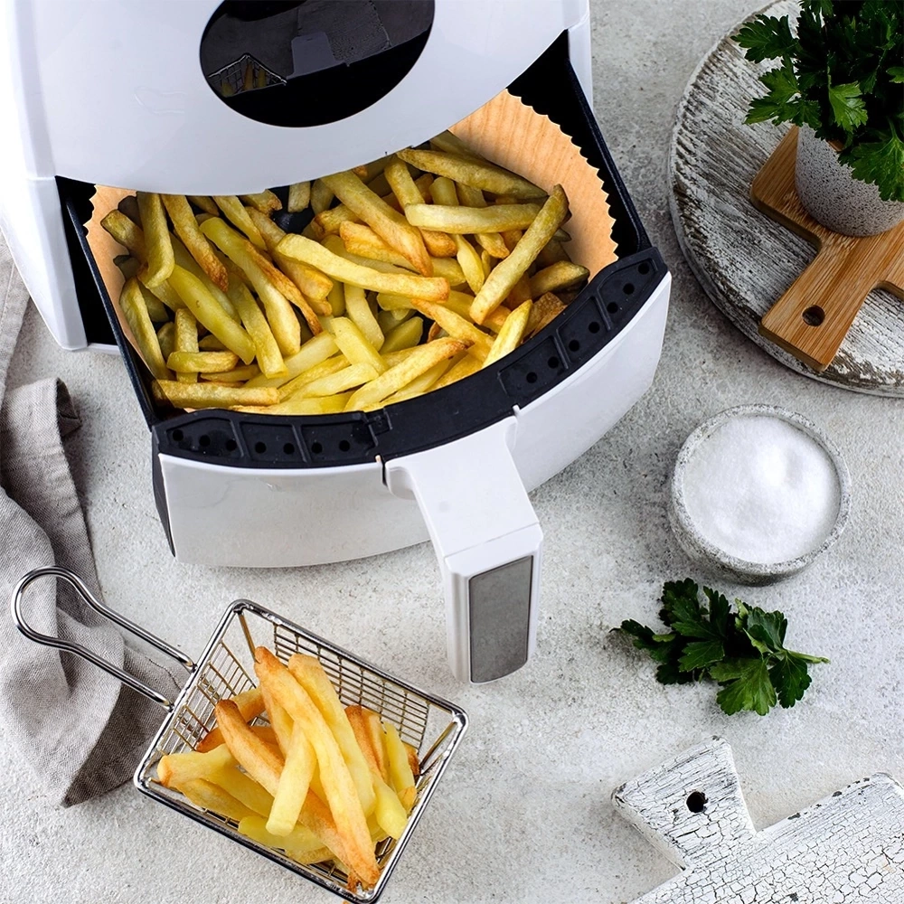 Wkład do frytkownicy Air Fryer beztłuszczowej papierowy okrągły 20 cm 50 szt.