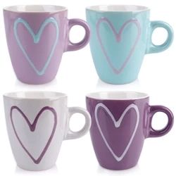 Kubki ceramiczne 210 ml 4 szt.