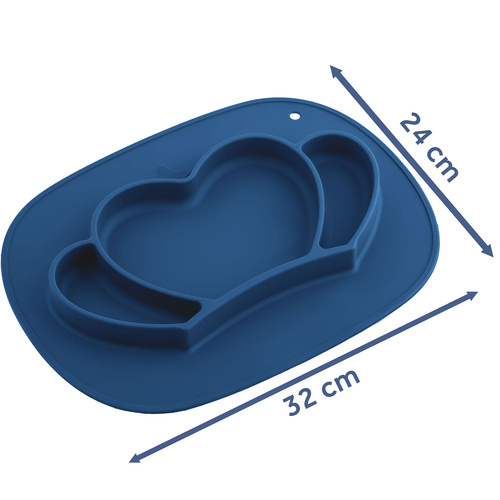 Talerzyk dla dzieci silikonowy do karmienia korona