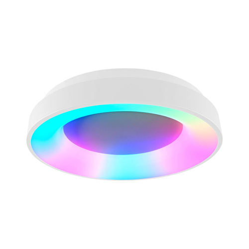 PLAFON LED LAMPA SUFITOWA OKRĄGŁA BIAŁA ZMIENNA BARWA KOLORY RGB 72W +PILOT