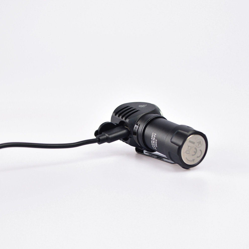 Latarka Videx 600lm IP68 LED 8 trybów zasięg 115m czołówka +PASEK NA GŁOWĘ