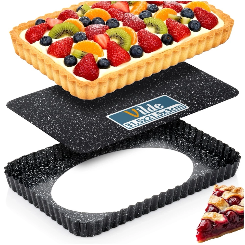 Forma do pieczenia granitowa z wyjmowanym dnem 31,5x21,5x3 cm