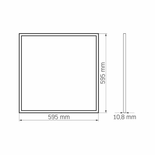 Plafon Panel LED kwadratowy Videx 60 biały
