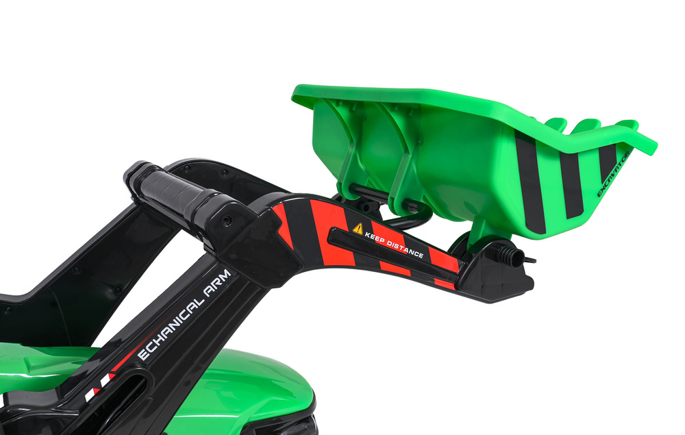 Pojazd MEGA Traktor D68 Z Przyczepką Zielony