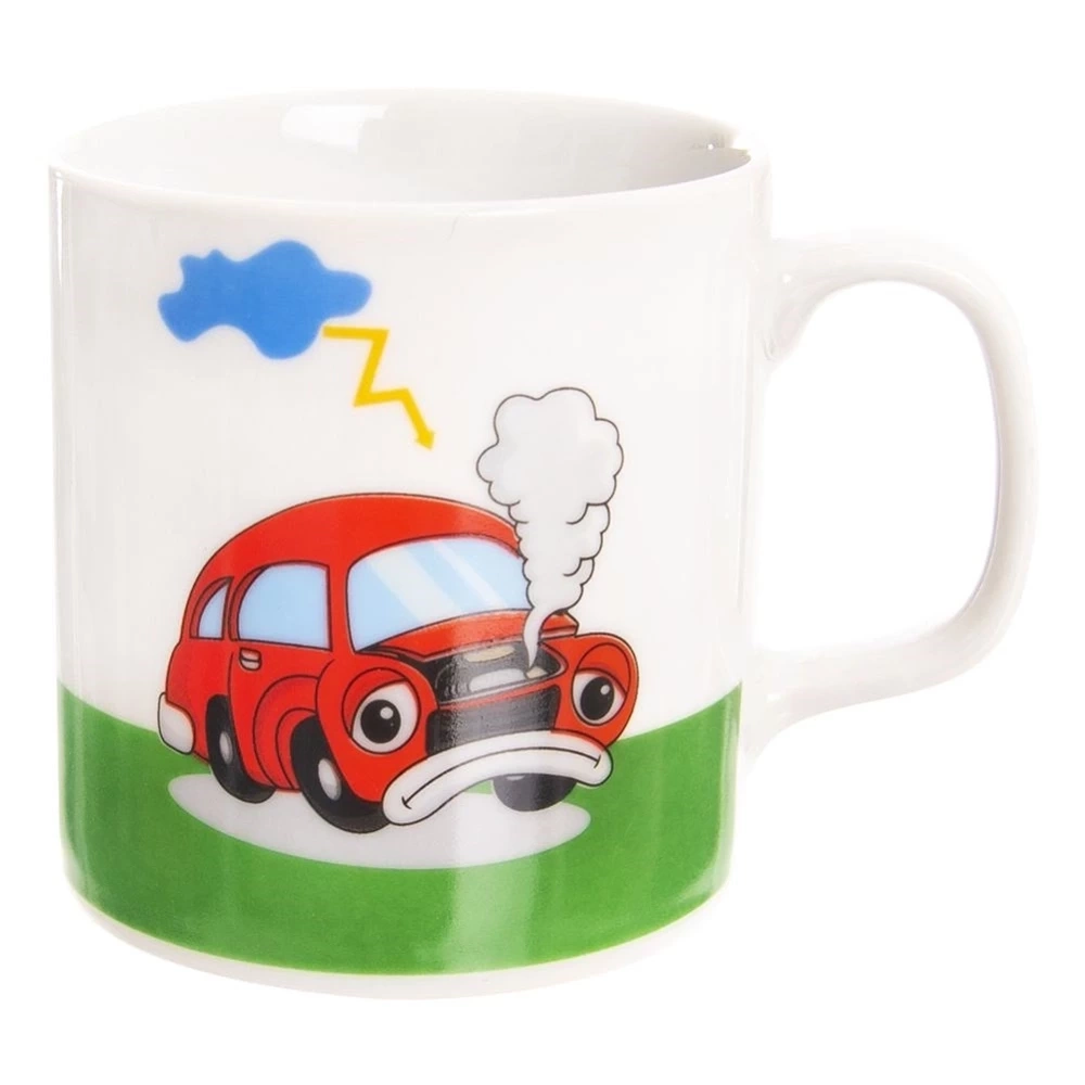 Zestaw śniadaniowy dziecięcy porcelanowy AUTO 3 el.
