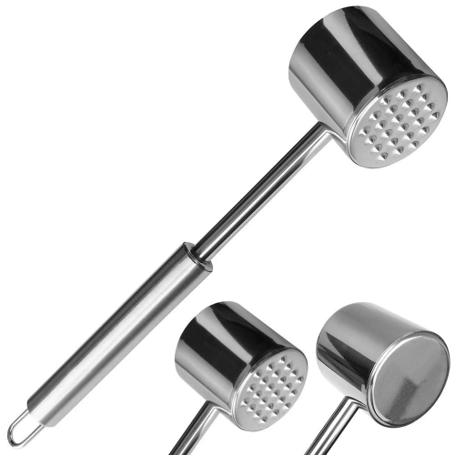 Tłuczek do mięsa stalowy dwustronny LUXY 27 cm