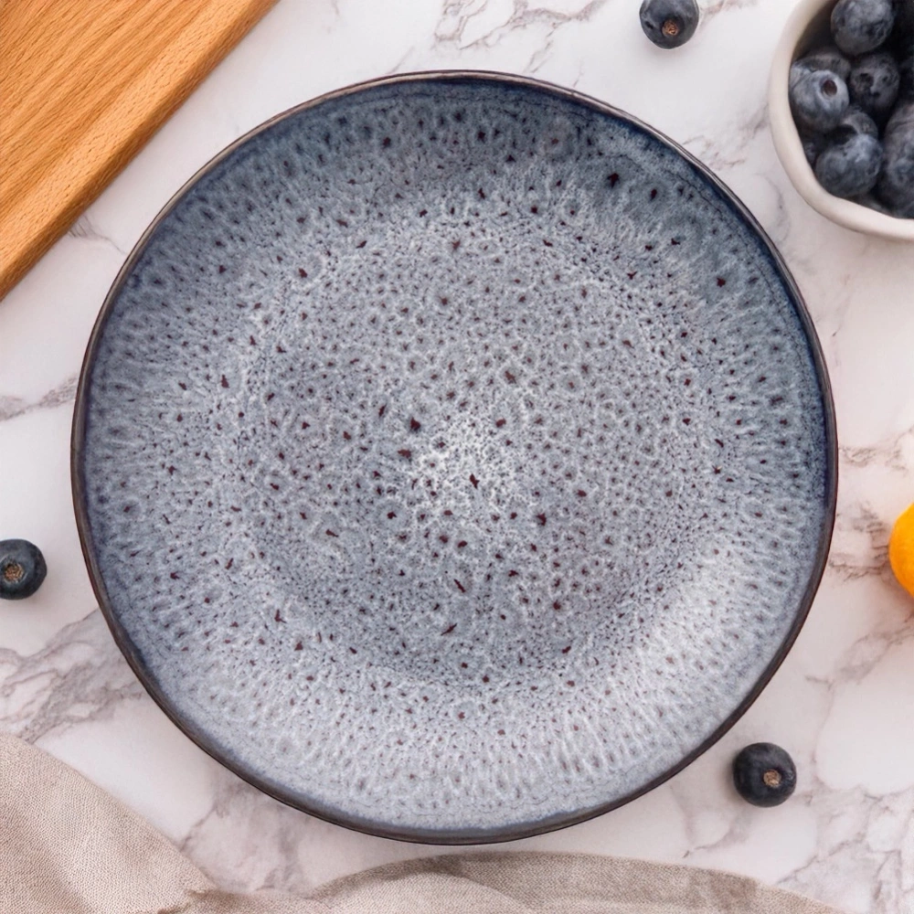 Talerz deserowy ceramiczny fioletowy GLAZE 20,5 cm