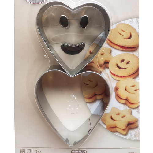 Foremka  wykrawacz serce 2 sztuki do ciast piernika - Zenker 42892