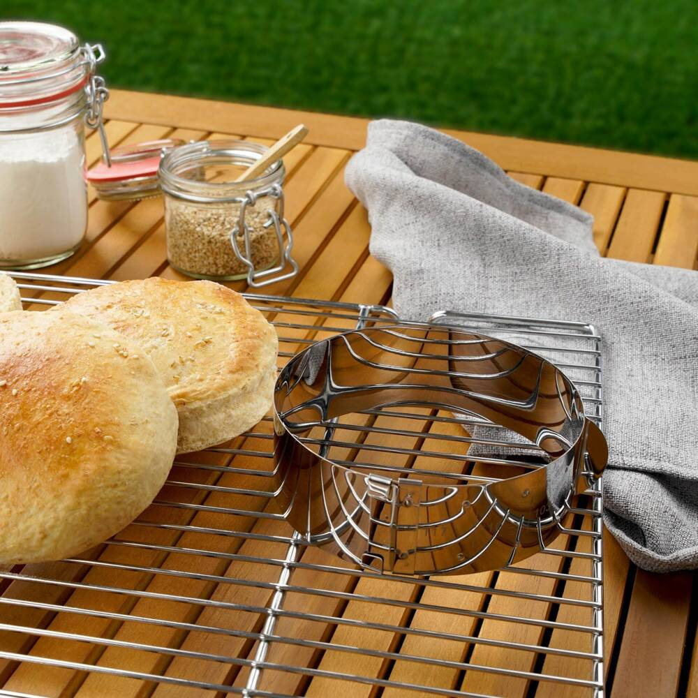 Obręcz regulowane pierścienie deserowe do serwowania ciast deserów bułekFACKELMANN 21601