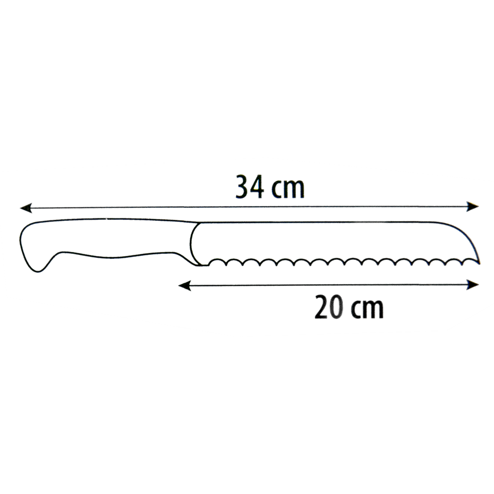 Nóż kuchenny do pieczywa 34/20cm NIROSTA 41833