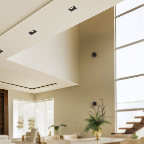 Oprawa Podtynkowa Videx 30W GU10 Wpuszczana Punktowa Kwadrat Czarna