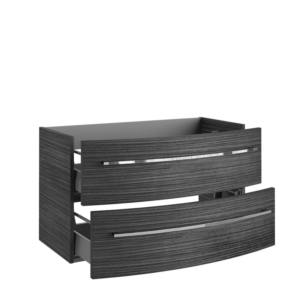 Szafka łazienkowa ciemny dąb 2-szufladowa 89,2 cm LANZET Impulso