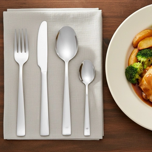 Zestaw sztućców stalowy dla 6 osób 24 el.