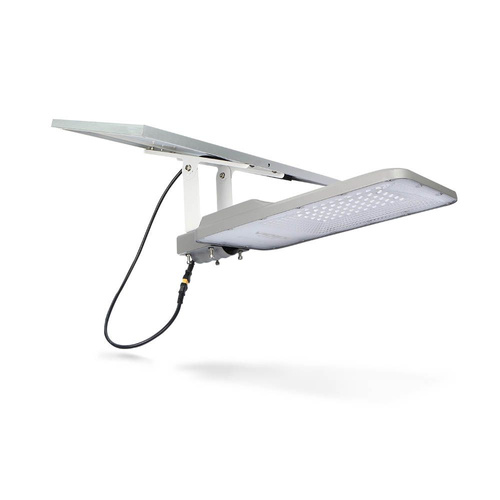LAMPA SOLARNA ULICZNA VIDEX LED OSZCZĘDNA MOCNA IP65 2500lm + PILOT 