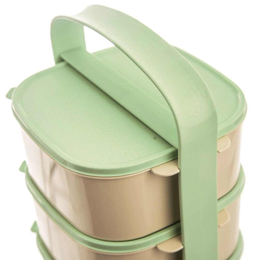 Menażka obiadowa plastikowa 3-poziomowa 3x1,15 l