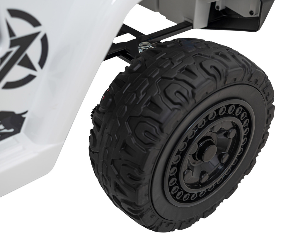 Toyota FJ Cruiser dla dzieci Biały + Pilot + Napęd 4x4 + Audio LED + EVA + Wolny Start