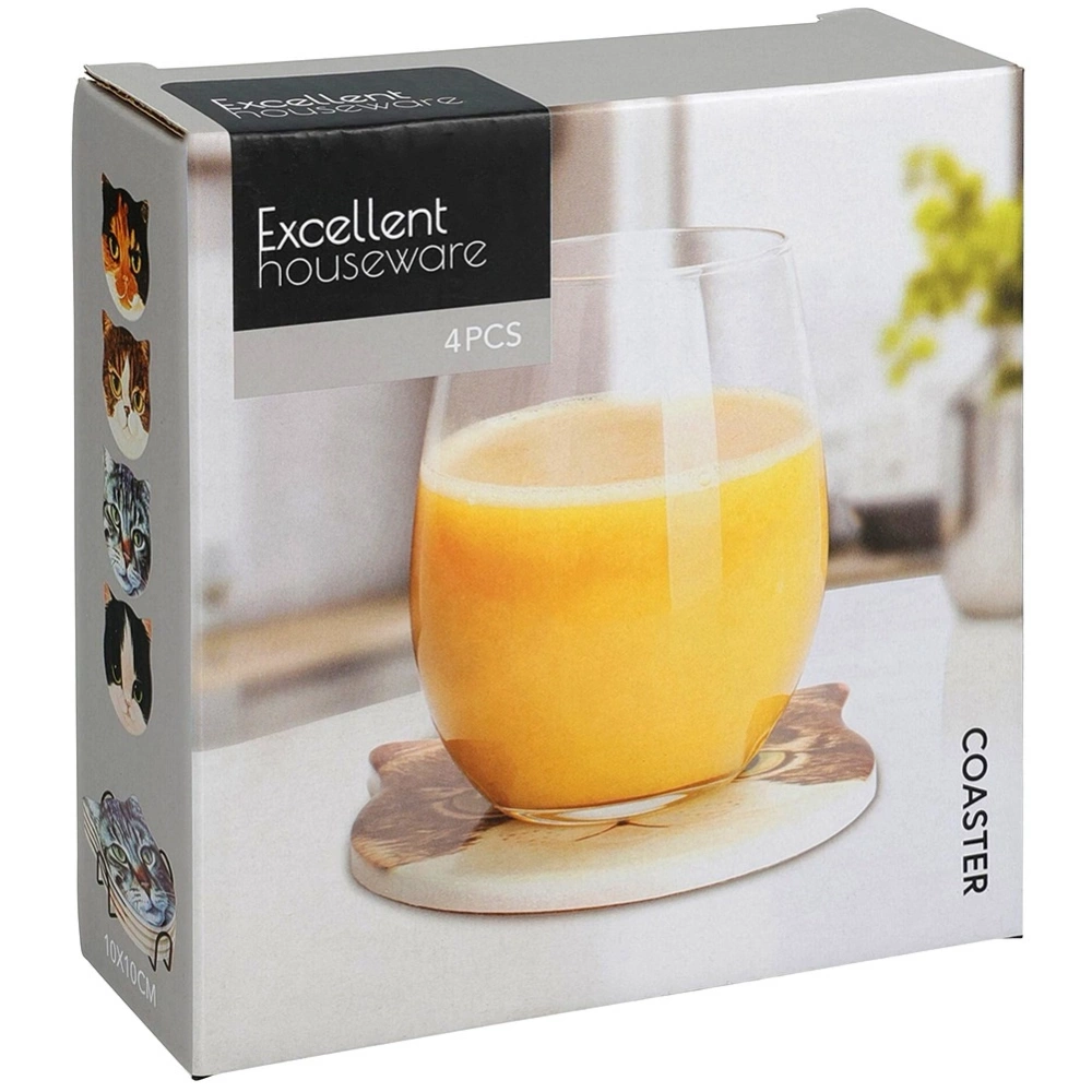 Podstawki pod kubek w stojaku kot 4 szt.