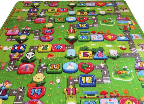 Kolorowa mata piankowa dla dzieci 177x197 cm XXL