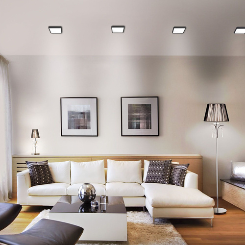 Plafon Videx LED Lampa Sufitowa Natynkowa 15W 1850lm 4000K Neutralna Czarna